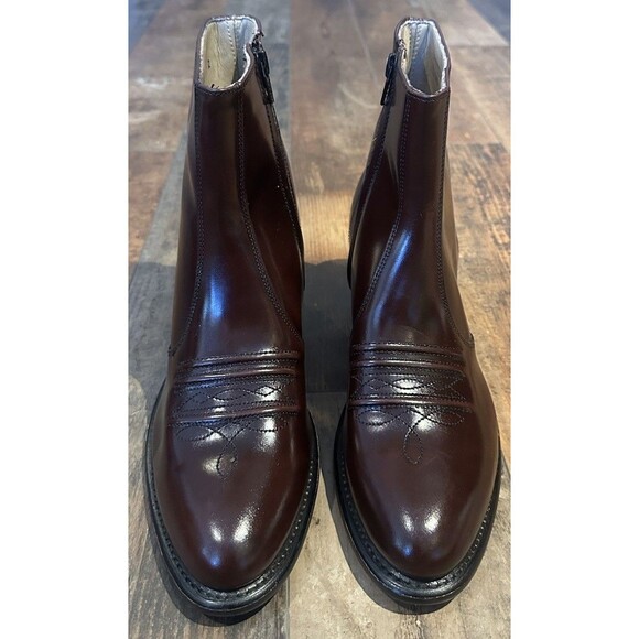 Vintage HANOVER Burgundy Leather 6\